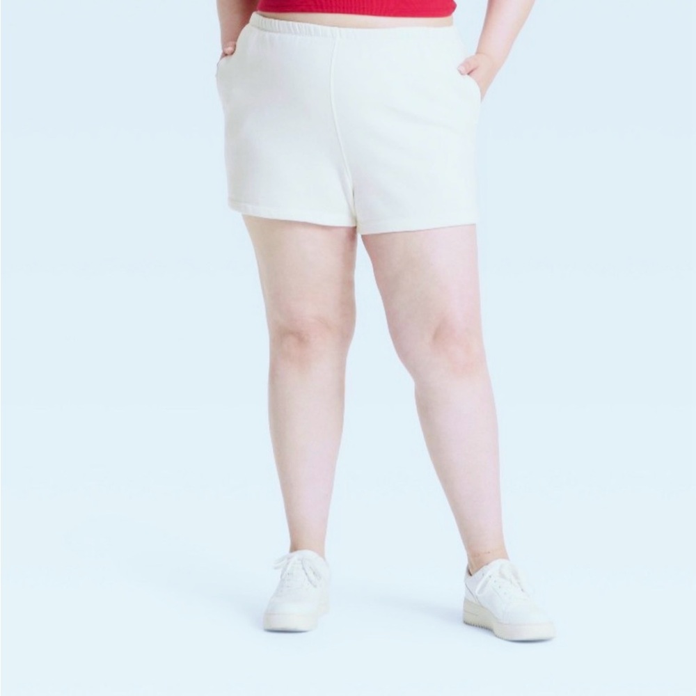 383P NWT Wild Fable Pull On Sweat Shorts with Pockets - Size:‎ 4X